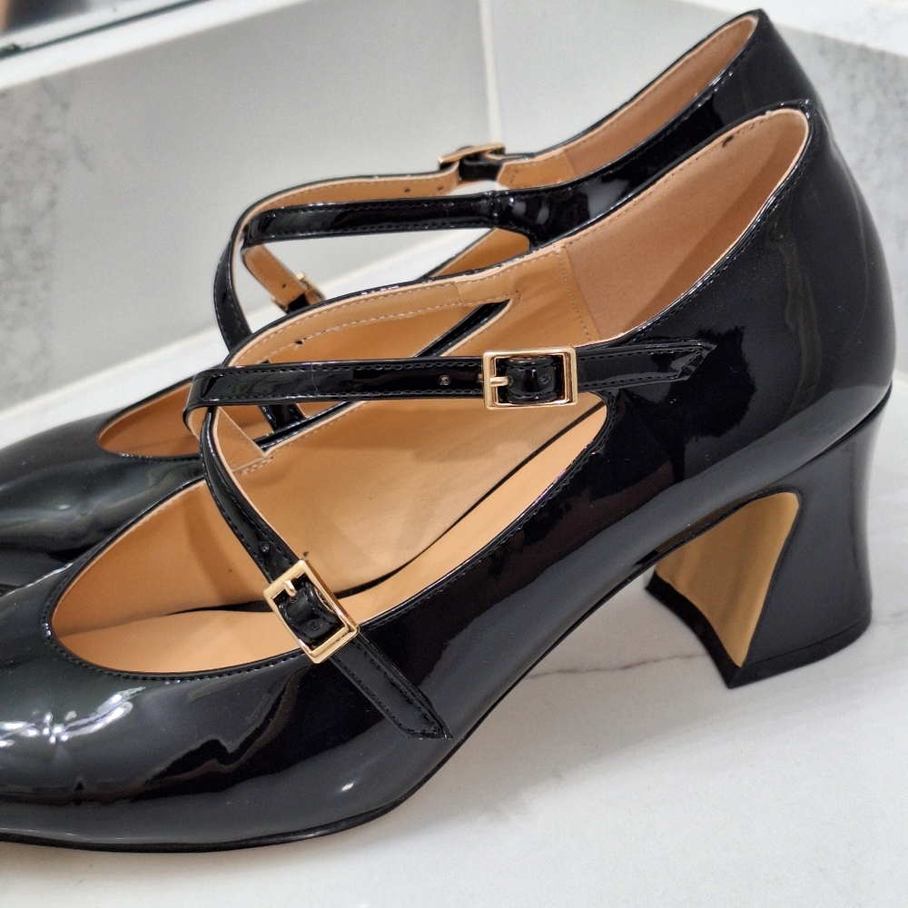 Heisnemca Patent Block Heels - Picture 10 of 13